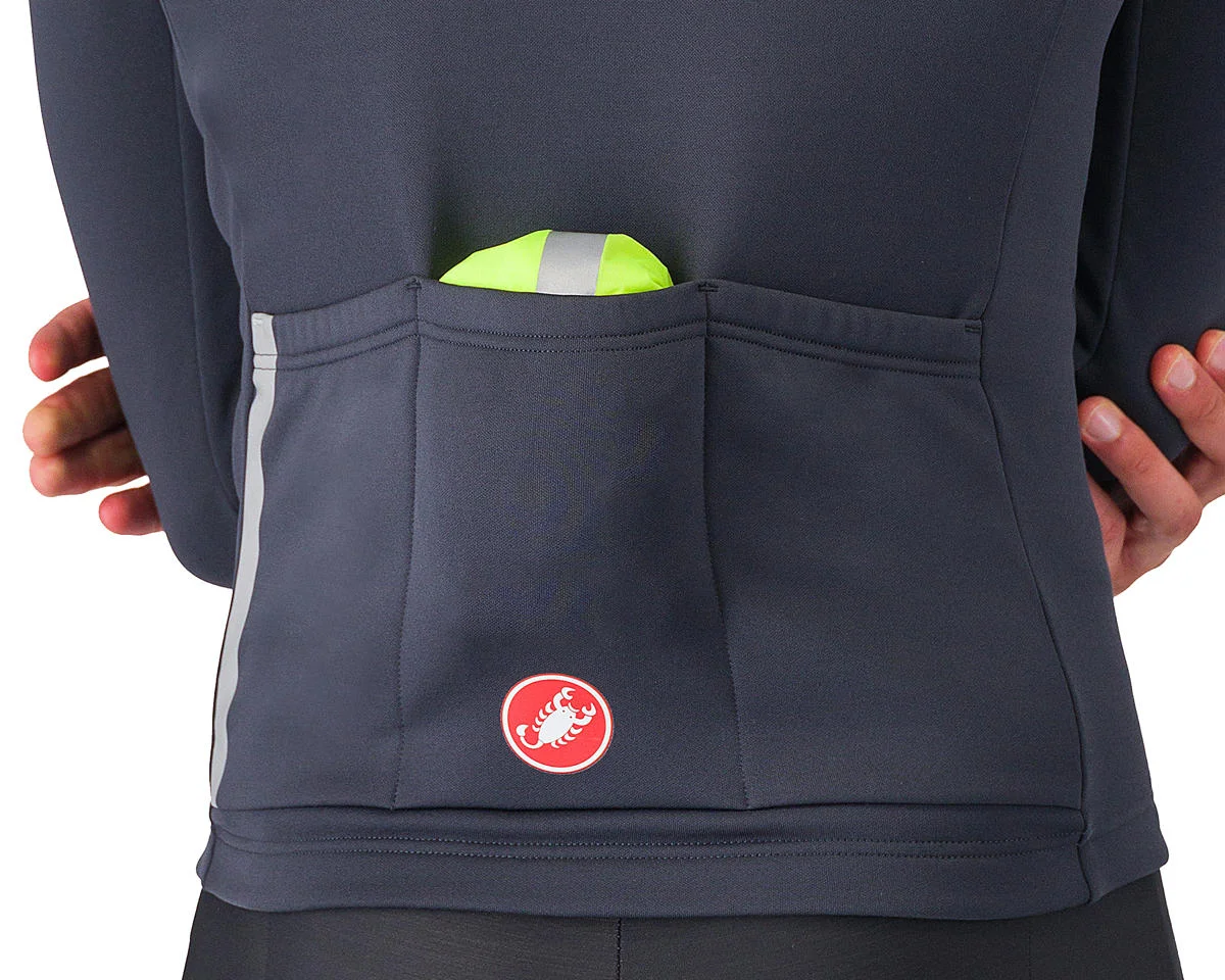 Castelli Squall Men's Shell Jacket (Electric Lime/Black) (L) - view 6